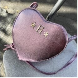 Flat Heart Bag Light Pink