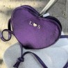 Flat Heart Bag Purple