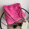 Hera Bag Cadena Oro Color Rosa Pop