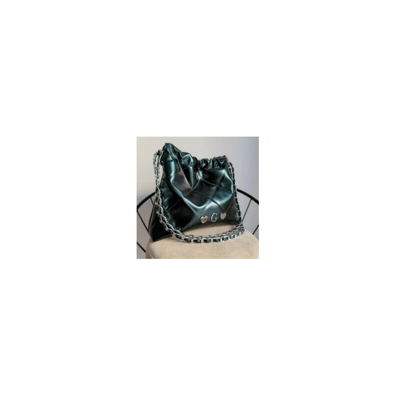 Hera Bag Cadena Plata Color Deep Green