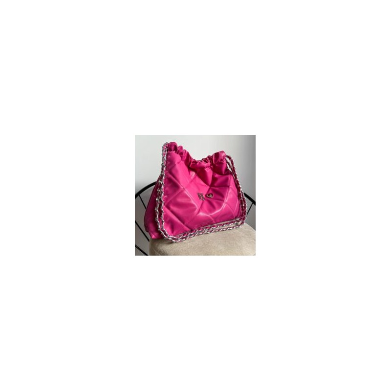 Hera Bag Cadena Plata Color Fucsia