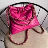 Hera Bag Mini Cadena Oro Color Fucsia