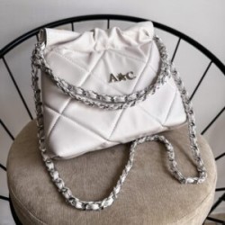 Hera Bag Mini Cadena Plata Color Latte