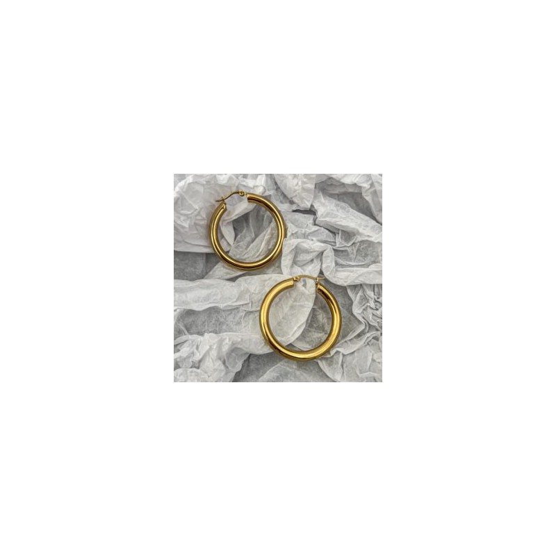 Hoops Acero Inoxidable thin reg mediana hueca