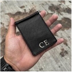 Money Clip Wallet Man Black