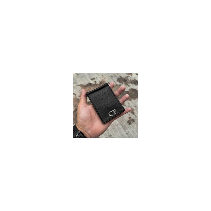Money Clip Wallet Man Black