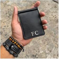 Money Clip Wallet Man Crazy Black