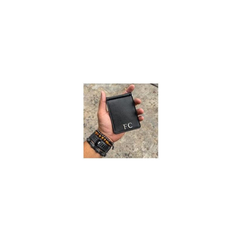 Money Clip Wallet Man Crazy Black