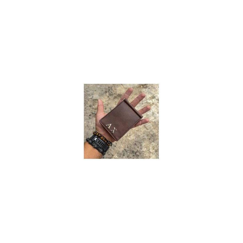 Money Clip Wallet Man Crazy Brown – Wine