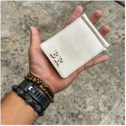 Money Clip Wallet Man Crazy Latte