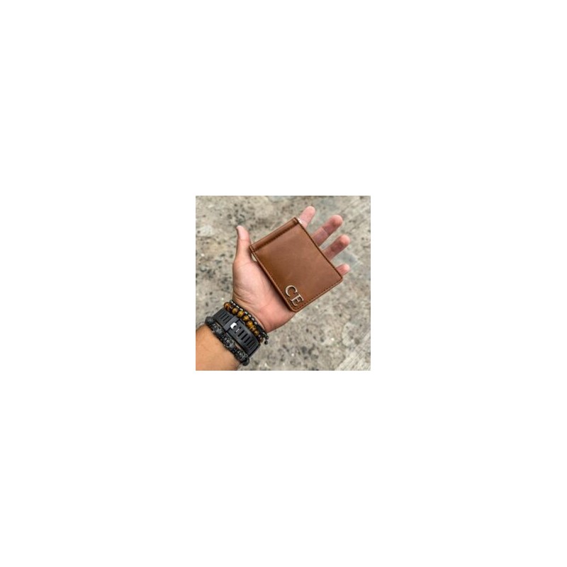 Money Clip Wallet Man Crazy Tan