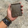 Money Clip Wallet Man Crazy Verde-Gris