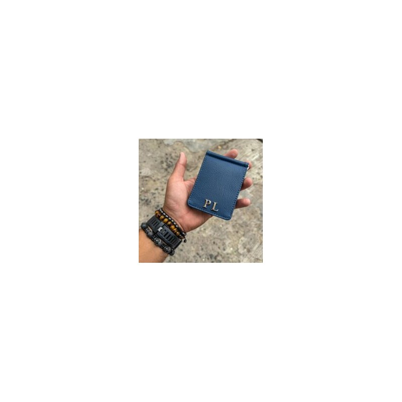 Money Clip Wallet Man Indigo