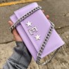 Aura Clutch – Bag Lavanda Cadena Chunky Plata