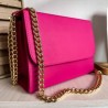 Bolso Gaia (Cadena Chunky Oro) Rosa Flamingo