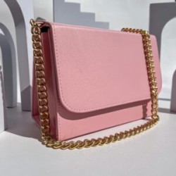 Bolso GAIA (CADENA CHUNKY ORO) Rosa Paraiso