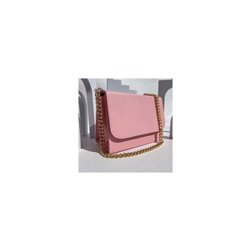 Bolso GAIA (CADENA CHUNKY ORO) Rosa Paraiso