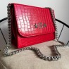 Bolso GAIA (Cadena Chunky Plata) Drilo Rojo