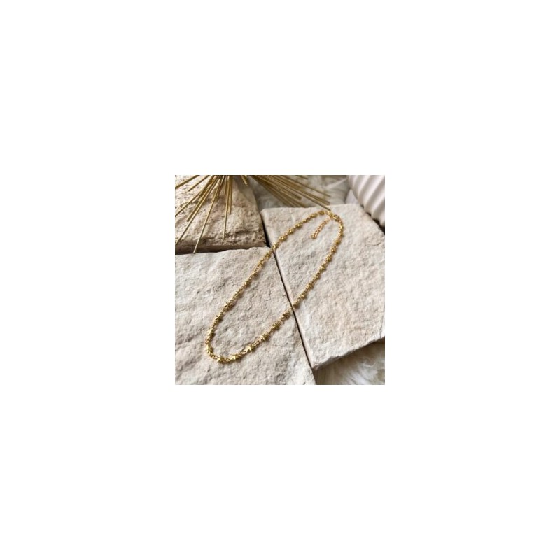Choker mini estrellas continuas Chapa de Oro 18K