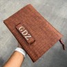 Clutch Manopla Drilo Marron